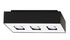 Ceiling lamp MONO 3 black + 3x LED Bulb GU-10 3000K Warm 7W 620lm