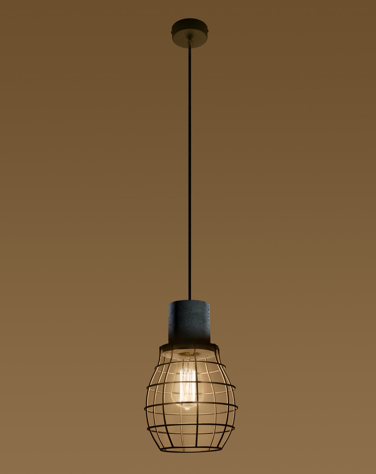 Ceiling pendant lamp LUGO + 1x LED Bulb E27 3000K Warm 7.5W 620lm