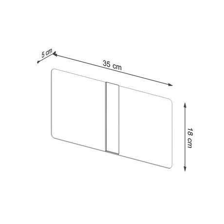 Wall lamp AZALIA + 2x LED Bulb G9 4000K Cool White 4.5W 530lm
