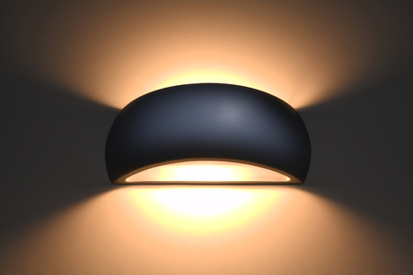 Wall lamp ceramic PONTIUS grey + 1x LED bulb G9 4000K Cool White 4.5W 530lm