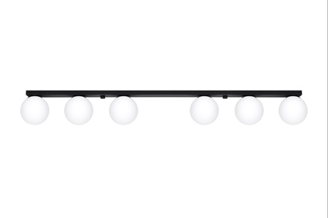 Ceiling light YOLI 6 black + 6x LED Bulb G9 3000K Warm White 4.5W 450lm