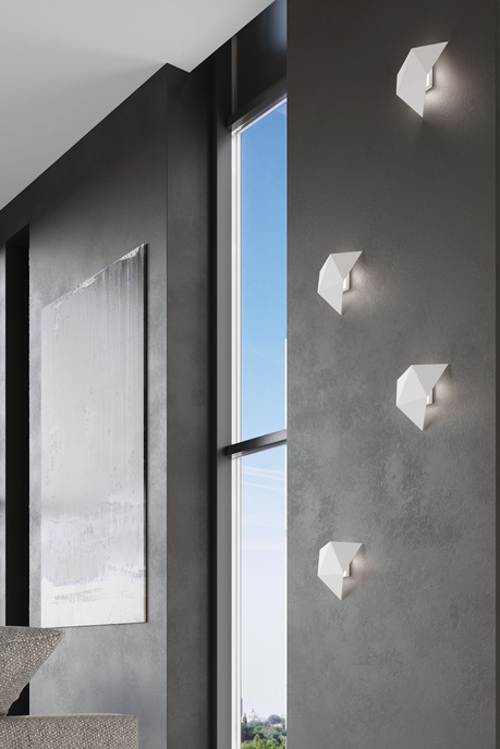 Wall lamp SOLIDO white + 1x LED Bulb G9 3000K Warm 4.5W 510lm