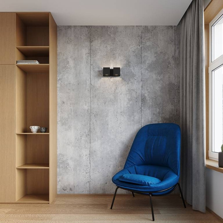 Wall lamp QUAD 2 black + 2x LED Bulb G9 4000K Cool White 4.5W 530lm