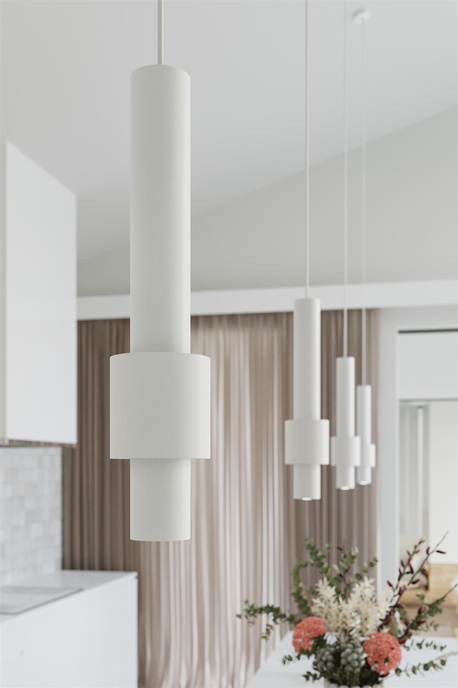 Pendant lamp SHIZAR white