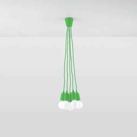 Pendant lamp DIEGO 5 green