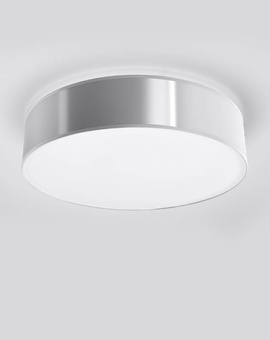 Ceiling lamp ARENA 25 GRAY + 1x LED Bulb E27 4000K Cool White 7.5W 650lm