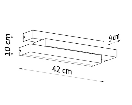 Wall lamp FROST white + 2x LED Bulb G9 4000K Cool White 4.5W 530lm