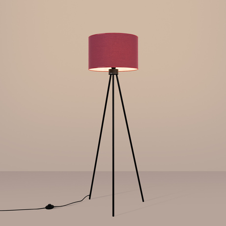 Floor lamp NEVIA burgundy
