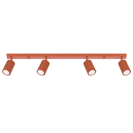 Ceiling lamp KARBON 4L red ochre