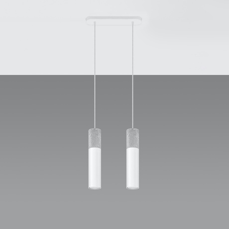 Pendant lamp BORGIO 2 white