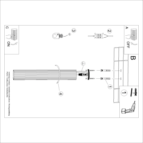 Ceiling lamp KARBON 60 taupe
