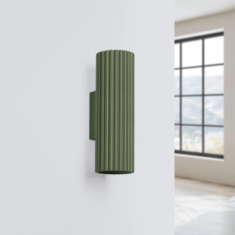 Wall lamp KARBON 20 olive green