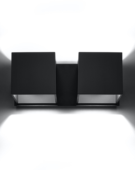 Wall lamp QUAD 2 black + 2x LED Bulb G9 3000K Warm 4.5W 510lm