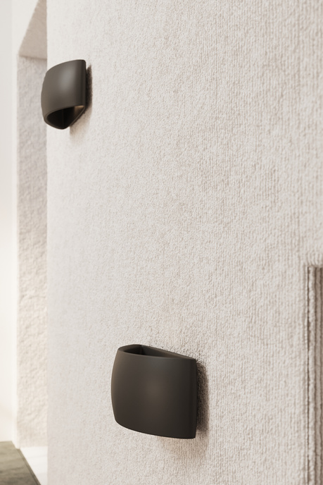 Wall ceramic lamp PONTIUS black + 1x LED Bulb G9 3000K Warm 4.5W 510lm