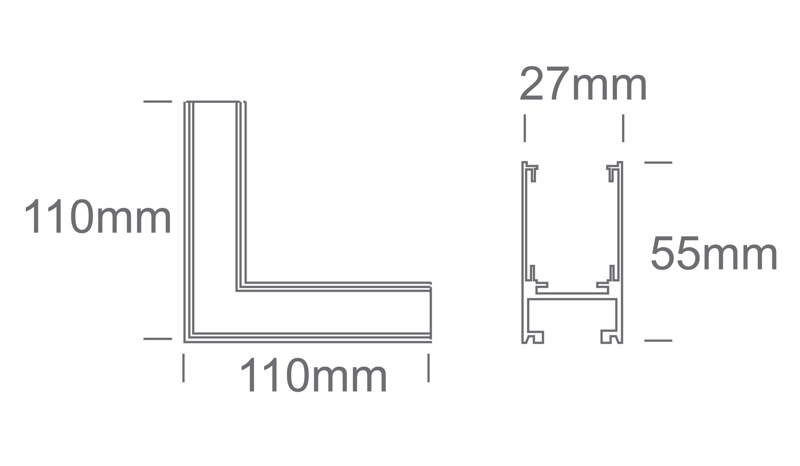 Corner for MIDI rails - suitable for MYL.00531 & MYL.00532