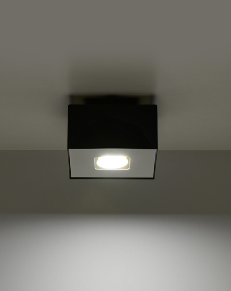 Ceiling lamp MONO 1 black + 1x LED Bulb GU-10 3000K Warm White 7W 620lm