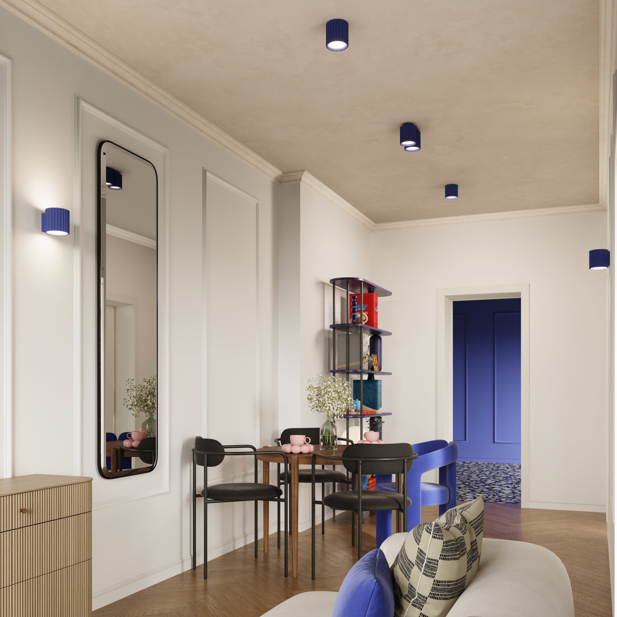 Ceiling lamp AURA 2 ultramarine GU10