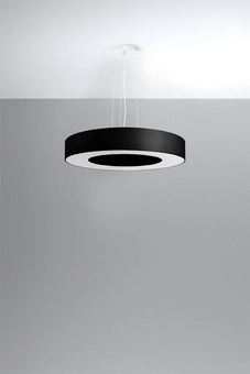 Chandelier SATURNO SLIM 50 black + 5x LED Bulb E27 3000K Warm 7.5W 620lm
