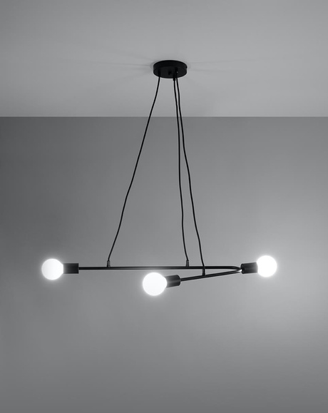 Pendant lamp ASTRAL 3 black