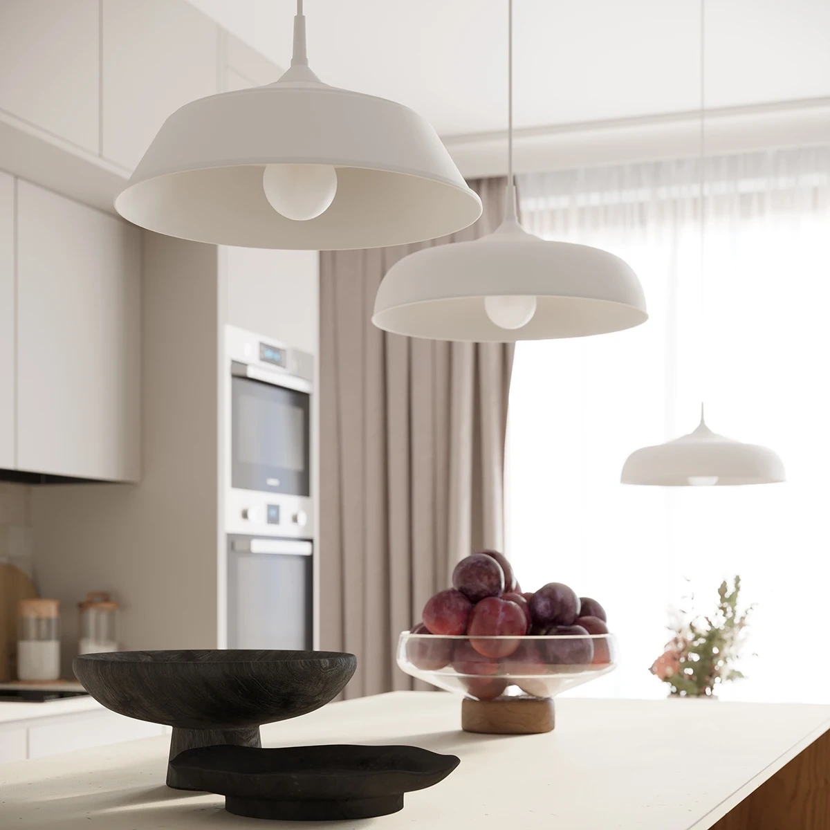 Pendant lamp FRIKA white