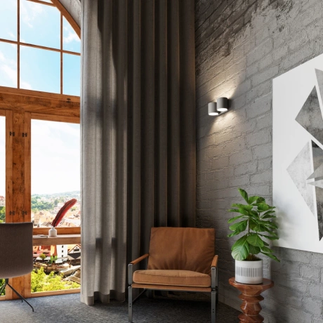 Wall lamp ORBIS 2 grey