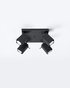 Ceiling lamp MERIDA 4 black + 4x LED Bulb GU-10 4000K Cool White 7W 630lm