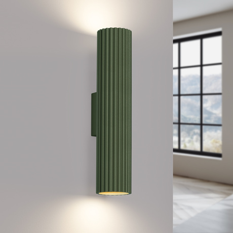 Wall lamp KARBON 30 olive green