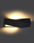 Wall ceramic lamp SIGMA black + 1x LED Bulb E27 3000K Warm 7.5W 620lm