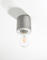Ceiling lamp SALGADO concrete + 1x LED Bulb E27 3000K Warm 7.5W 620lm