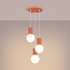 Pendant lamp HALO 3P peach