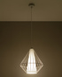 Hanging lamp DEMI white + 1x LED Bulb E27 3000K Warm 7.5W 620lm