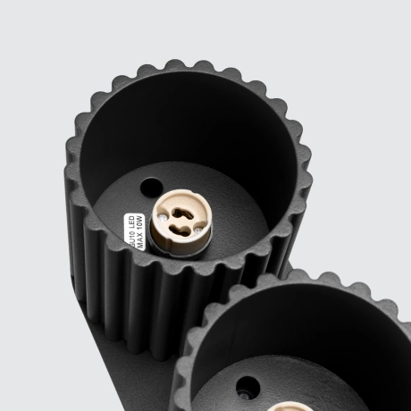 Ceiling lamp AURA 2 black GU10