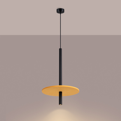 Pendant lamp FELTRO 1 black/yellow
