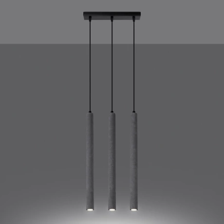 Pendant lamp PASTELO 3L concrete