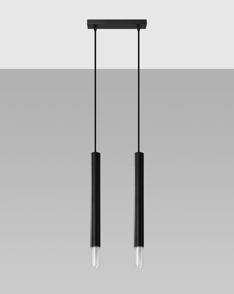 Pendant lamp VIZIER 2 black + 2x LED Bulb G9 3000K Warm 4.5W 510lm