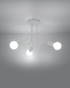 Chandelier SUPEŁ 3 white + 3x LED Bulb E27 4000K Cool White 7.5W 650lm