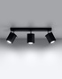 Ceiling lamp MERIDA 3 black + 3x LED Bulb GU-10 3000K Warm 7W 620lm