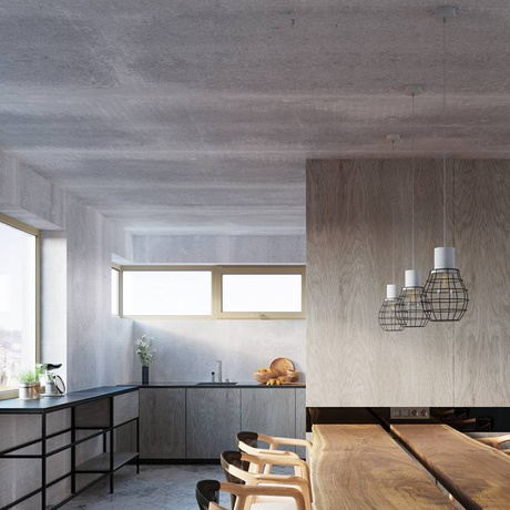 Ceiling pendant lamp LUGO + 1x LED Bulb E27 3000K Warm 7.5W 620lm