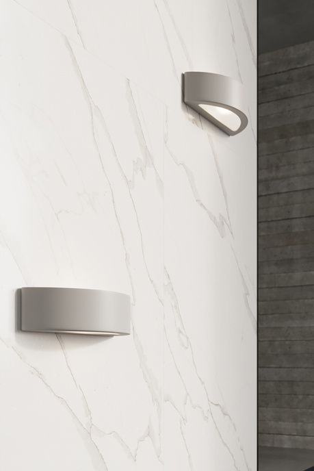 Wall lamp ceramic ATENA grey + 1x LED Bulb E27 3000K Warm 7.5W 620lm