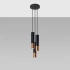 Pendant lamp LOOPEZ 3P black/copper
