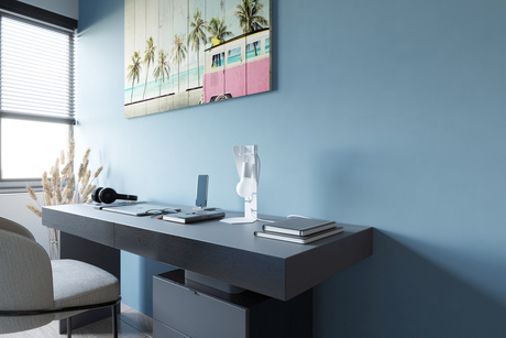 Desk lamp ARBY white + 1x LED Bulb E27 3000K Warm White 7.5W 620lm