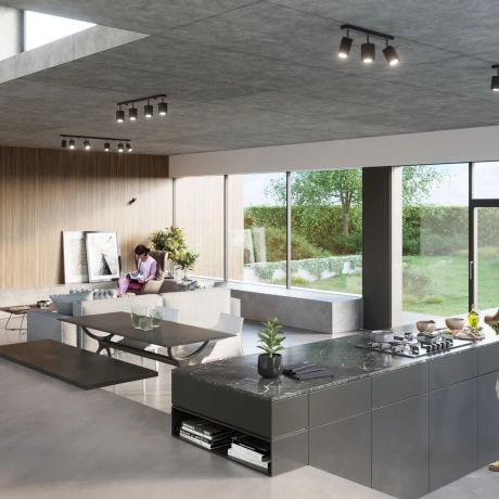 Ceiling lamp MERIDA 2 black