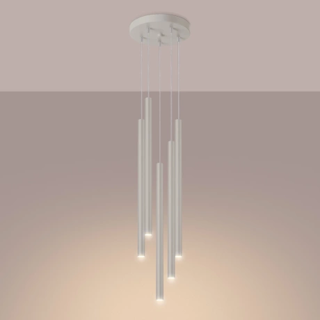 Pendant lamp PASTELO 5P beige