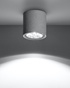 Ceiling lamp CULLO 140 concrete + 1x LED bulb GU10 AR111 3000K WARM 12W 800lm [WOJ+14146]