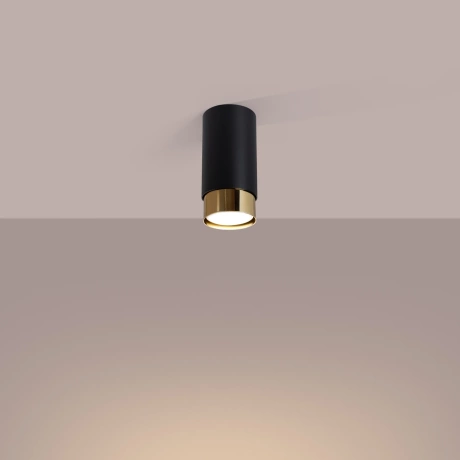 Ceiling lamp NERO 12,5 black/gold