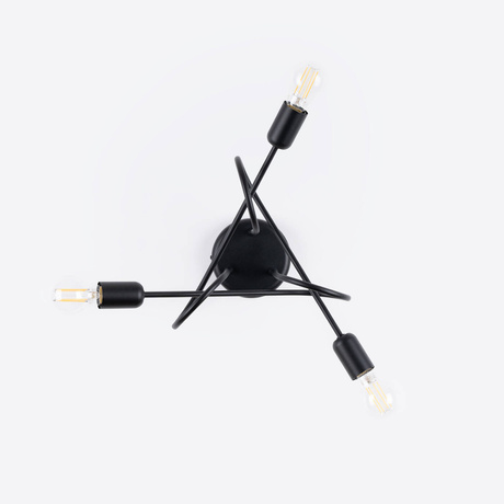 Chandelier SUPEŁ 3 black = 3X LED Bulb E27 3000K 7W 760lm