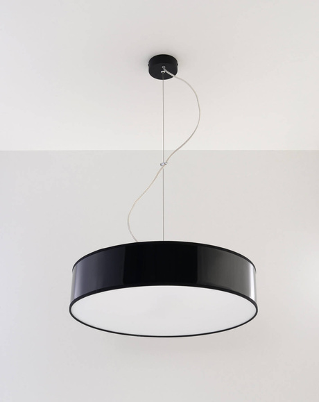 Hanging lamp ARENA 45 BLACK + 3x LED Bulb E27 3000K Warm 7.5W 620lm