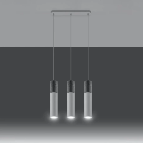 Pendant lamp BORGIO 3L white