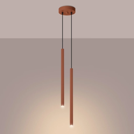 Pendant lamp PASTELO 2 red ochre
