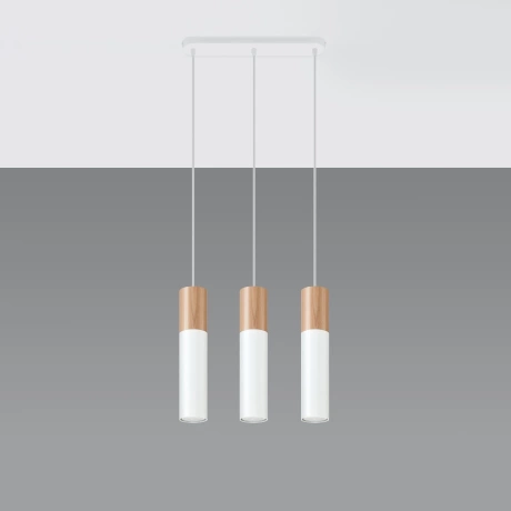 Pendant lamp PABLO 3 white